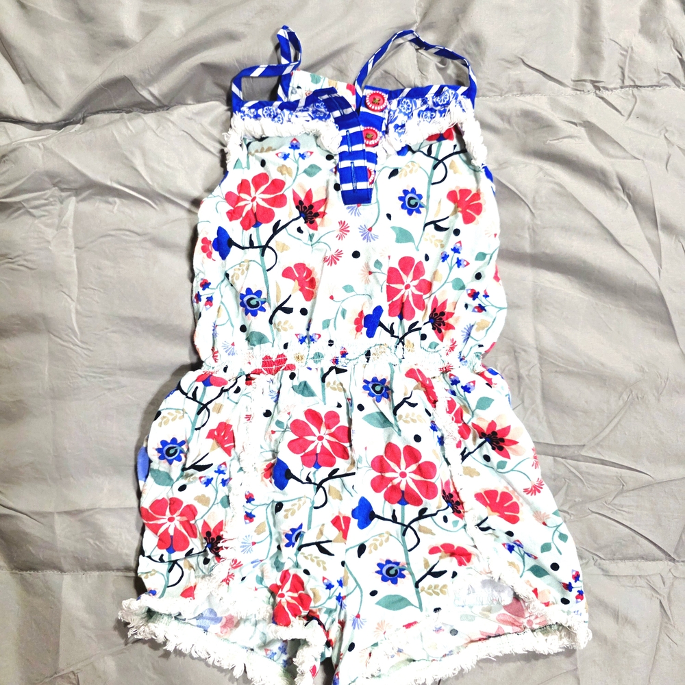 Matilda Jane White and Blue Floral Romper